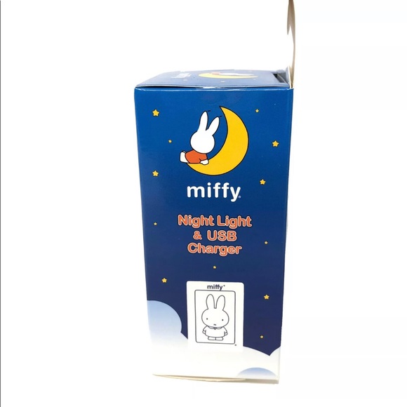 Miffy Yellow Bunny Warm White LED Night Light With Dual USB Charger 5” - Picture 7 of 7